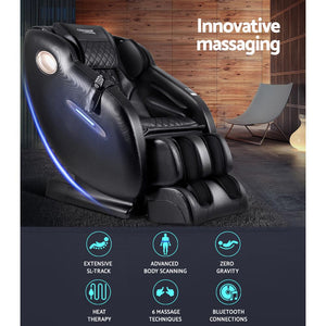 Livemor Electric Massage Chair SL Track Full Body Air Bags Shiatsu