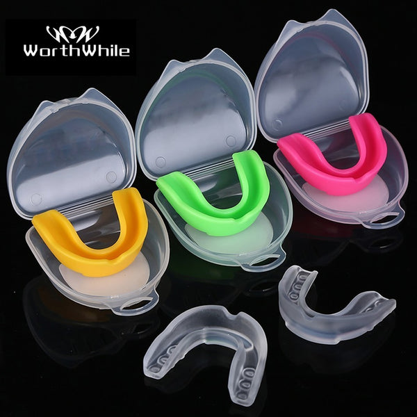 WorthWhile Sport Mouth Guard EVA Teeth Protector Kids Adults Mouthguard Tooth Brace Protection Basketball Rugby Boxing Karate